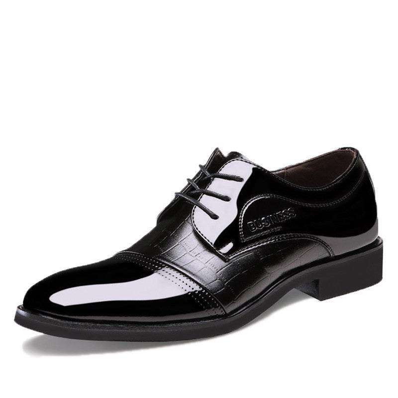 Men Dress Shoes Crocodile Grain PU Leather Men Shoes Oxfords Flats Spring High Quality Leather Shoes Business Dress Men Shoes-Dollar Bargains Online Shopping Australia