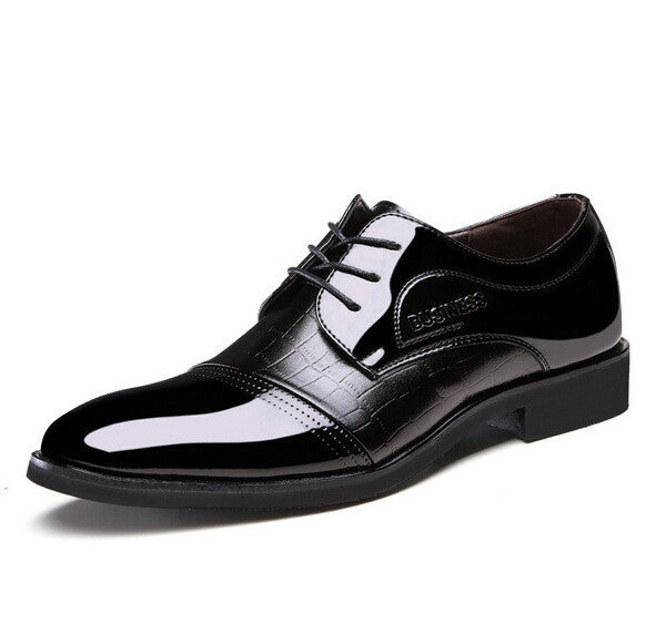 Men Dress Shoes Crocodile Grain PU Leather Men Shoes Oxfords Flats Spring High Quality Leather Shoes Business Dress Men Shoes-Dollar Bargains Online Shopping Australia