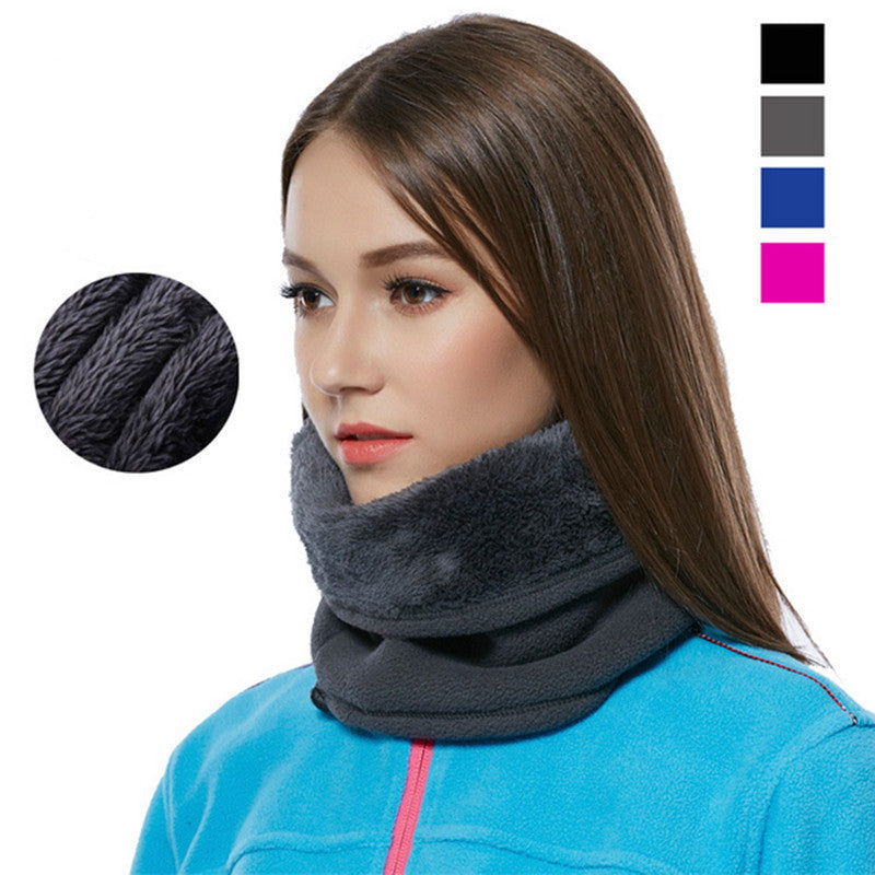 Online discount shop Australia - 3in1 Outdoor Thicken Warm Fleece Neck Warmer Snood Cycling Scarves Men Bufanda Ski Bicycle Scarf Women