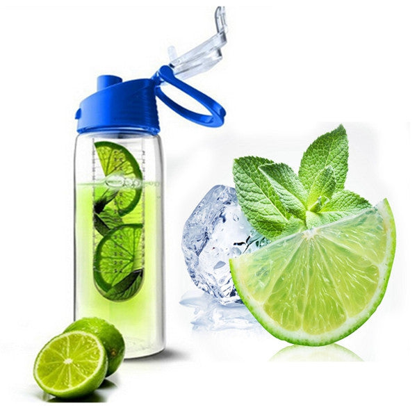 700ML Flesh Fruit Water Bottle Sports Health Lemon Juice Make Bottle Office Outdoor Cycling Camping Flip Lid Cup Leak-proof-Dollar Bargains Online Shopping Australia