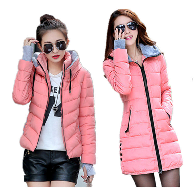 Wadded Jacket Female Women Jacket Down Cotton Coat Slim Parkas Ladies Plus Size Womens Jackets And Coats C2262