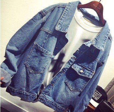 Online discount shop Australia - High Quality Single-breasted Long-sleeve All-match Jeans Outerwear Coats New Fashion Denim Jacket Women