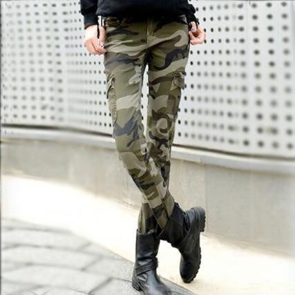 skinny jeans woman camouflage jeans slim plus size pencil jean