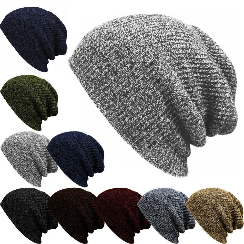 1PC Knit Men's Women's Baggy Beanie Oversize Winter Warm Hat Ski Slouchy Chic Crochet Knitted Cap Skull-Dollar Bargains Online Shopping Australia