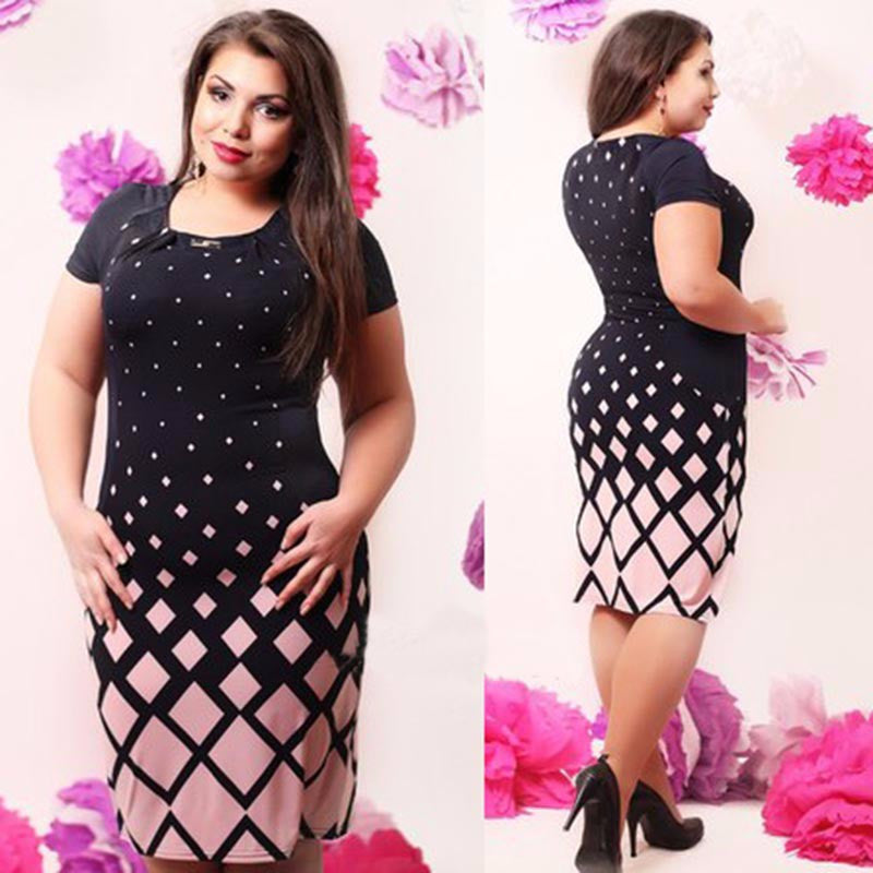 Online discount shop Australia - Fashionable Office Women Dress Large Sizes New Plus Size Women Clothing 6XL Winter Dress Casual Long Sleeve Bodycon Dress