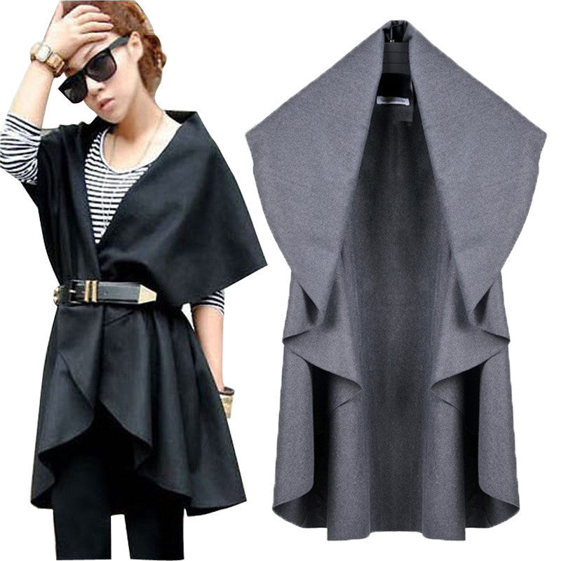 Women Vest Coat Colete Plus Size Loose Irregular Casual Female Coats Jackets Vest Coats 6 Colors