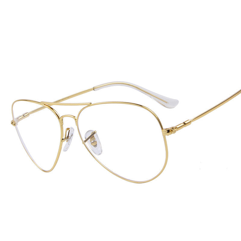 Online discount shop Australia - Fashion Women Titanium Glasses Frames Men Brand Titanium Eyeglasses Gold Shield Frame With Glasses