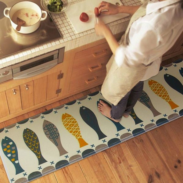 Online discount shop Australia - Fish Door Mat Hall Bathroom KitchenHome Rug Absorbent Non-slip Coral Velvet Mats Carpet Strips tapete 3 Sizes DD-1