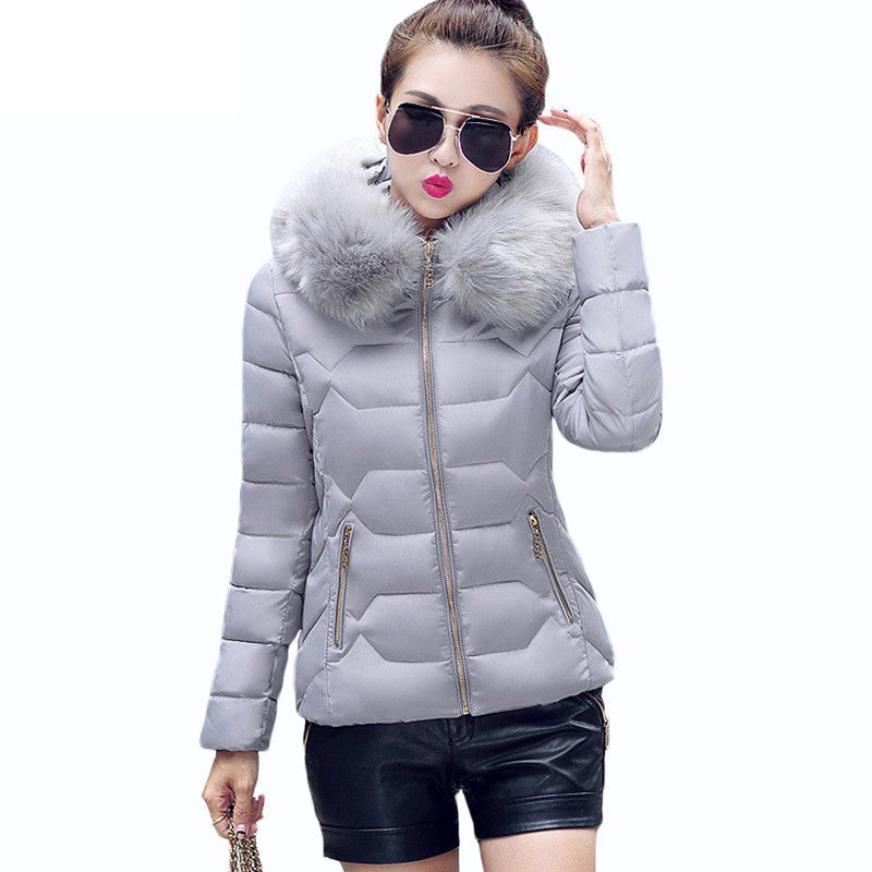 Womens Winter Jackets And Coats Women's Parkas Thick Warm Faux Fur Collar Hooded Anorak Ladies Jacket Female Manteau Femme-Dollar Bargains Online Shopping Australia