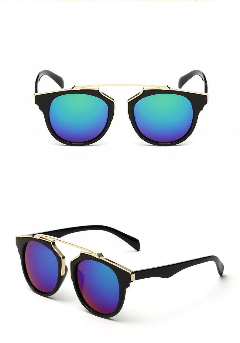 High women brand designer sunglasses round mirrored shades cat eye glasses-Dollar Bargains Online Shopping Australia