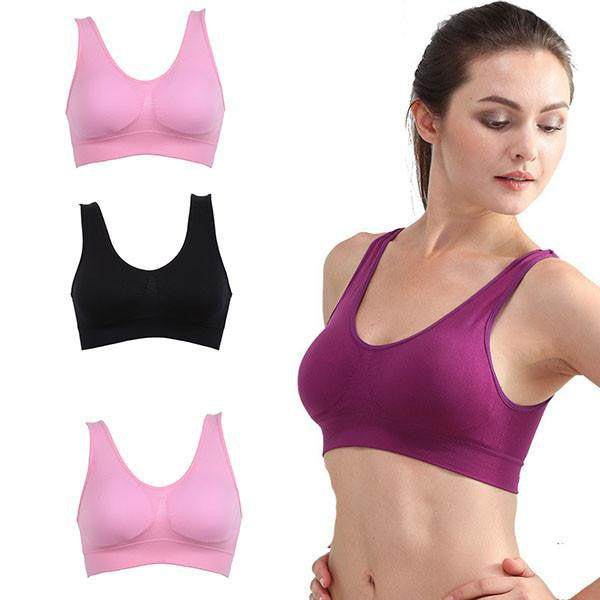 Women Bra Casual Padded Bra Crop Top Women Vest Stretch X16