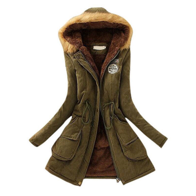 Winter Jacket Women Winter Womens Parka Casual Outwear Military Hooded Coat Long Femme Woman Clothes A1617-Dollar Bargains Online Shopping Australia