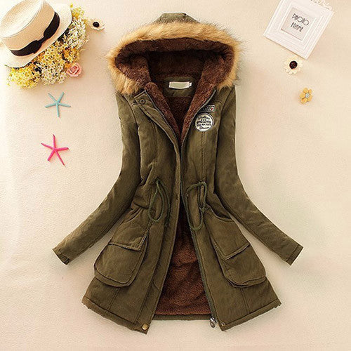 Winter Jacket Women Winter Womens Parka Casual Outwear Military Hooded Coat Long Femme Woman Clothes A1617-Dollar Bargains Online Shopping Australia
