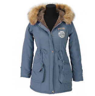 Winter Jacket Women Winter Womens Parka Casual Outwear Military Hooded Coat Long Femme Woman Clothes A1617-Dollar Bargains Online Shopping Australia