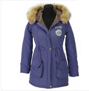 Winter Jacket Women Winter Womens Parka Casual Outwear Military Hooded Coat Long Femme Woman Clothes A1617-Dollar Bargains Online Shopping Australia