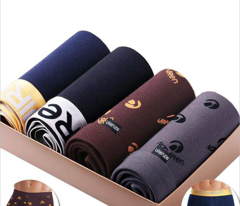 Online discount shop Australia - 4Pcs\lot Mens Underwear Boxers Modal Boxer Men Printed Boxer Shorts Boxers Mens Underwear