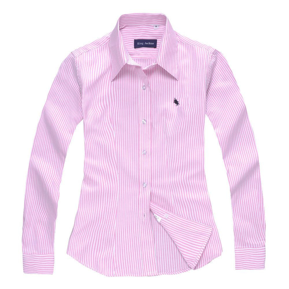 Women Blouse Casual Women's BRAND Long Sleeved Cotton Shirt Slim Woman Of Shirts Excellent S-XXXL