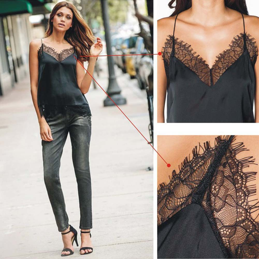 girl women lace tank top Sling Camo Vest Slim