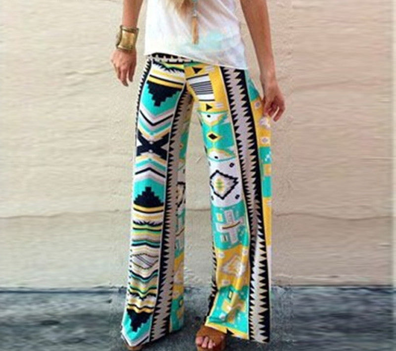 Plus Size Women Print Sporting Leggings 22 Colors Leggings Indian Style Casual Workout Fitness Pants Loose Elastic Trousers