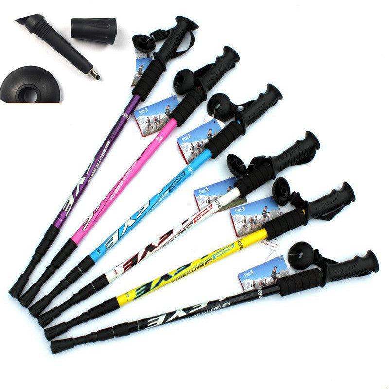 1PC Adjustable AntiShock Trekking Hiking Walking Stick Pole 3-section 66cm-135cm/ 26 " to 53 " with Drop-Dollar Bargains Online Shopping Australia