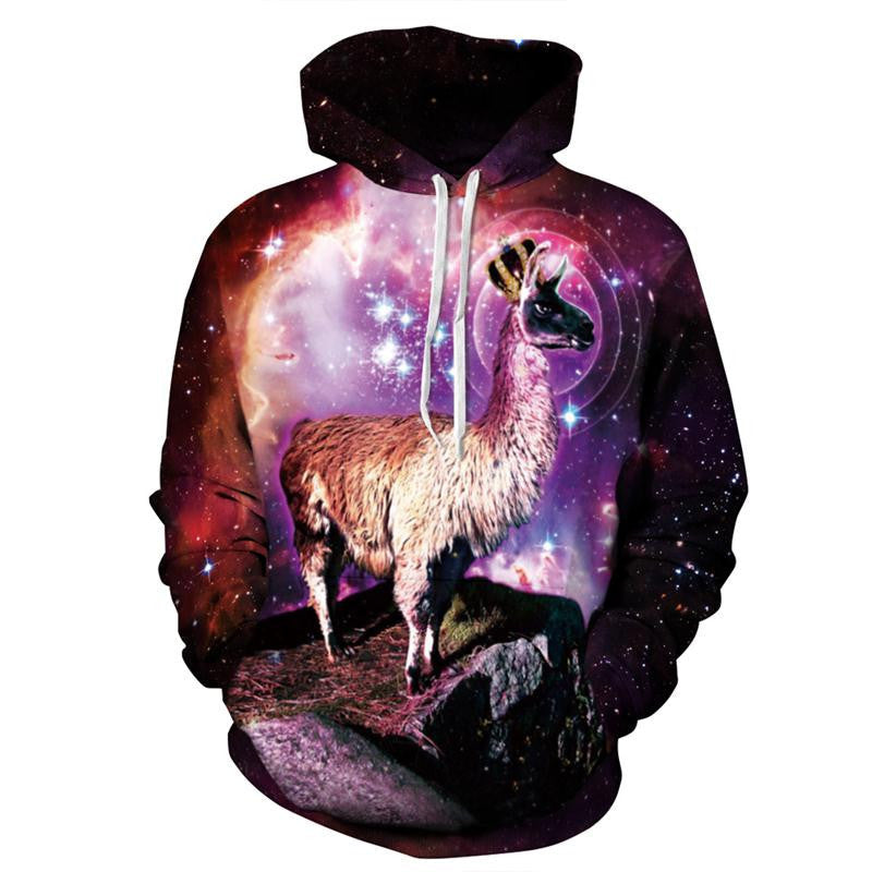 YNM purple galaxy Nebula/thundercat/llama Hoodie all over print hoody sweatshirts men women warm clothing coat hooded outerwear-Dollar Bargains Online Shopping Australia