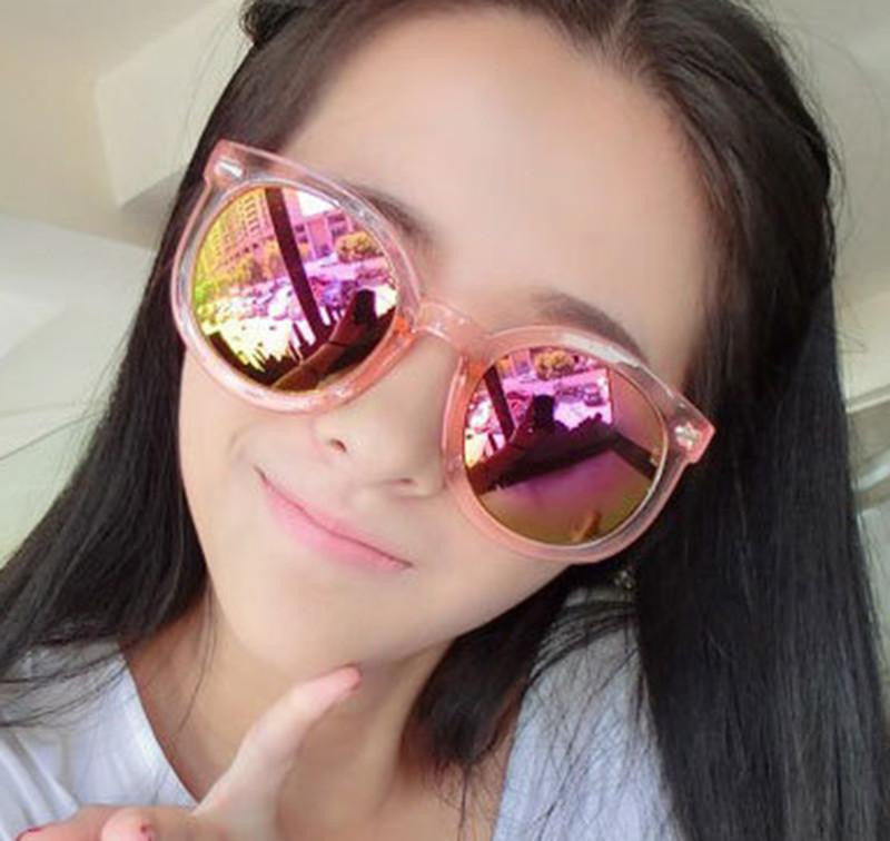 Transparent fashion eye glasses women sunglasses vintage sun glasses