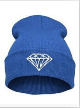 Brand Gorros Fashion Beanie Men Casual Winter Hat Warm Diamond Knitted Hats For Women Hip Hop Skullies Beanies Toca-Dollar Bargains Online Shopping Australia