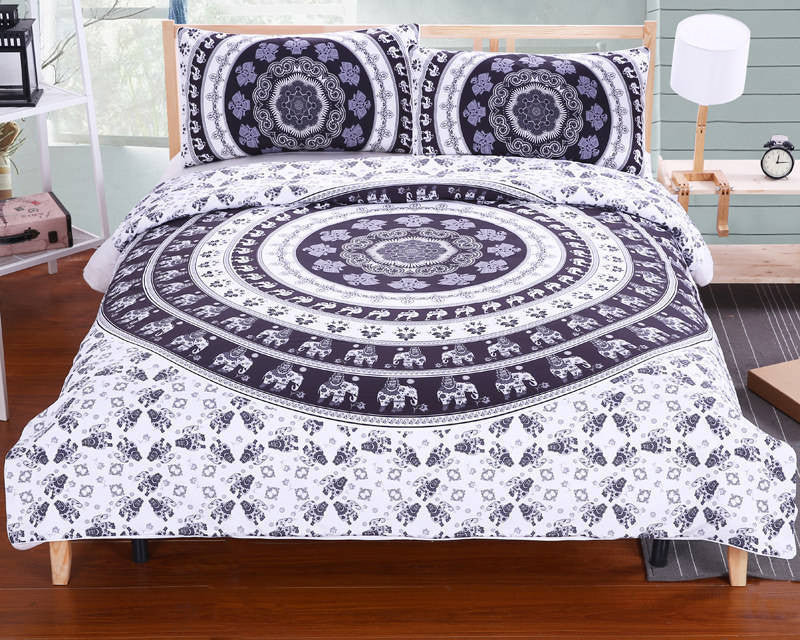 Online discount shop Australia - BeddingOutlet Elephant Bed Sheet Set Bohemian Qualified Soft Duvet Cover and Pillowcases Bedding Set Twin Full Queen King