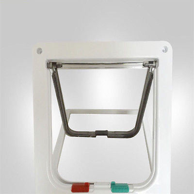 4 way locking Lockable Cat Flap Door Kitten Dog Safe Lock Pet safety products-Dollar Bargains Online Shopping Australia