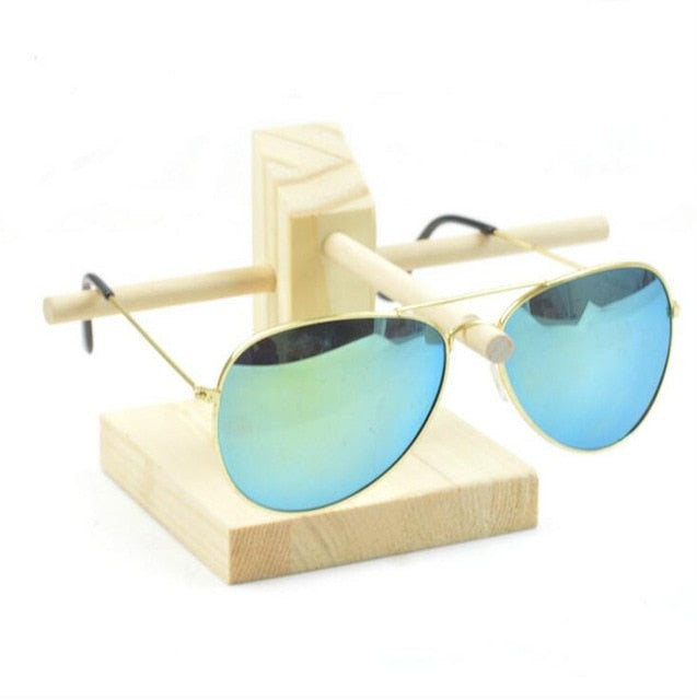New Sun Glasses Eyeglasses Wood Display Stands Shelf Glasses Display Show Stand Holder Rack 9 Sizes Options Natural Material