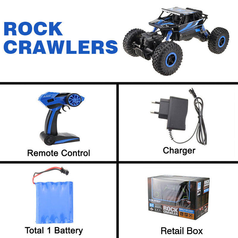 RC Car 4WD Rock Crawlers 4x4 Driving Car Double Motors Drive Bigfoot Car Remote Control Model Off-Road Vehicle Toy-Dollar Bargains Online Shopping Australia