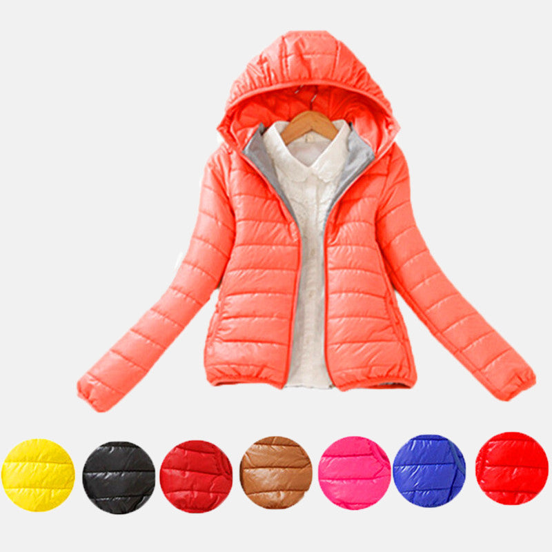 Women Winter Jacket Female Coat Ultra Light Down Coats Woman's Hooded Short Jackets Plus Size Parkas B998-Dollar Bargains Online Shopping Australia