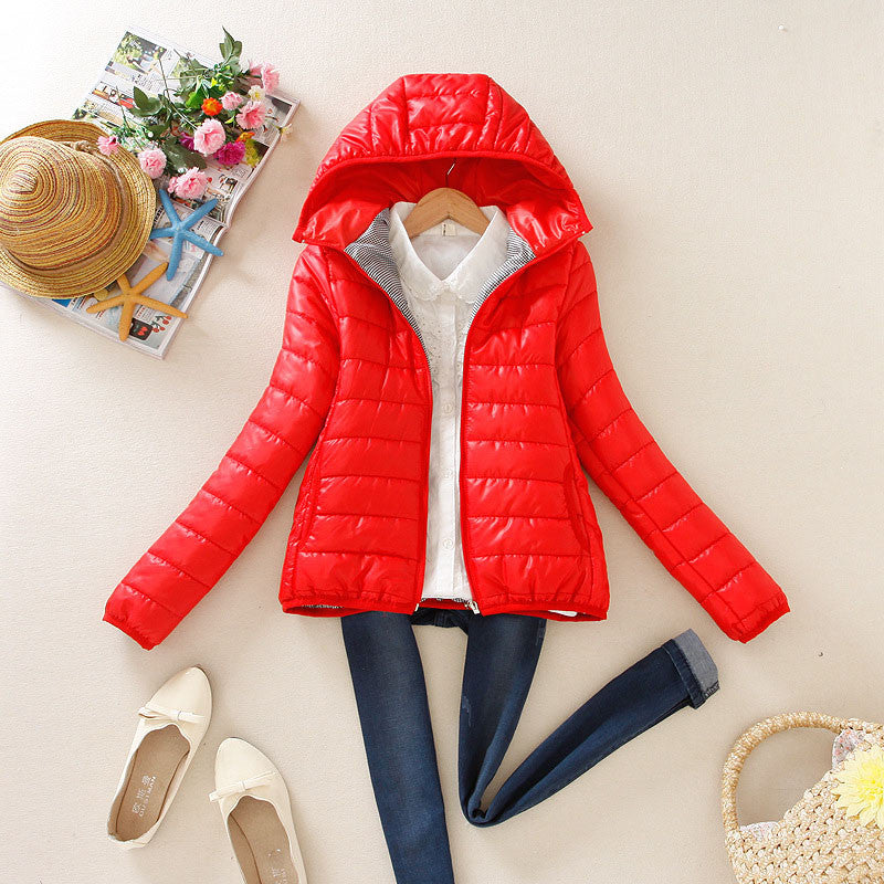 Women Winter Jacket Female Coat Ultra Light Down Coats Woman's Hooded Short Jackets Plus Size Parkas B998-Dollar Bargains Online Shopping Australia