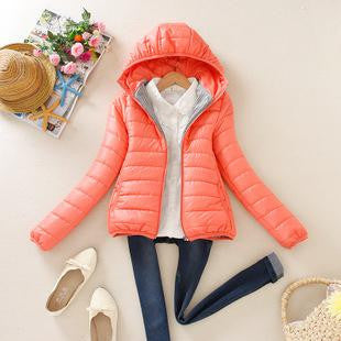 Women Winter Jacket Female Coat Ultra Light Down Coats Woman's Hooded Short Jackets Plus Size Parkas B998-Dollar Bargains Online Shopping Australia