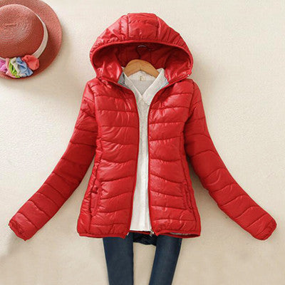 Women Winter Jacket Female Coat Ultra Light Down Coats Woman's Hooded Short Jackets Plus Size Parkas B998-Dollar Bargains Online Shopping Australia