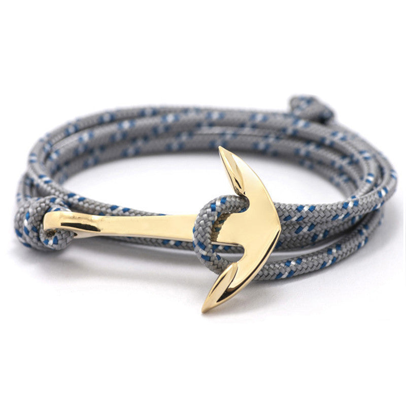 Silver Alloy Anchor Bracelet Multilayer Leather Risers Bracelet for Women&Men Friendship Bracelets High Quality-Dollar Bargains Online Shopping Australia