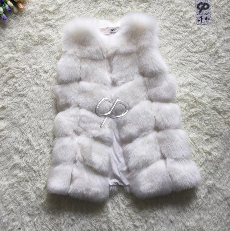 Winter Coat Women Fashion Import Overcoat Whole Peel Fox Fur Faux Vest High-Grade Cappa Fur Coat Leisure Women Coat-Dollar Bargains Online Shopping Australia