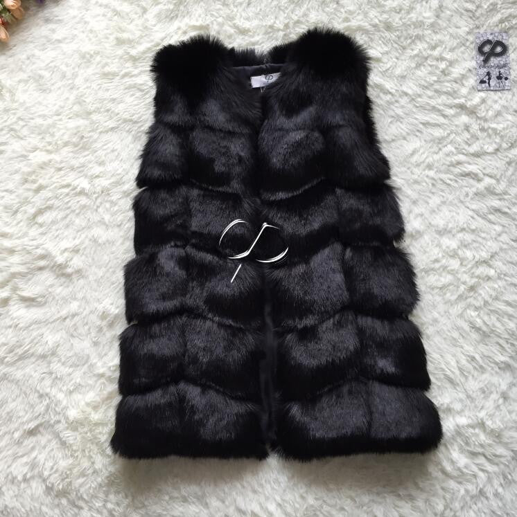Winter Coat Women Fashion Import Overcoat Whole Peel Fox Fur Faux Vest High-Grade Cappa Fur Coat Leisure Women Coat-Dollar Bargains Online Shopping Australia