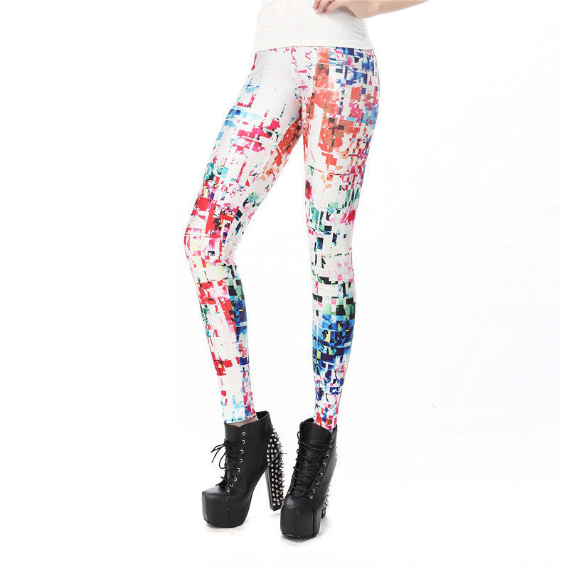 Living Dead Fashion Women leggings 3D Printed color legins Ray fluorescence leggins pant legging for Woman-Dollar Bargains Online Shopping Australia