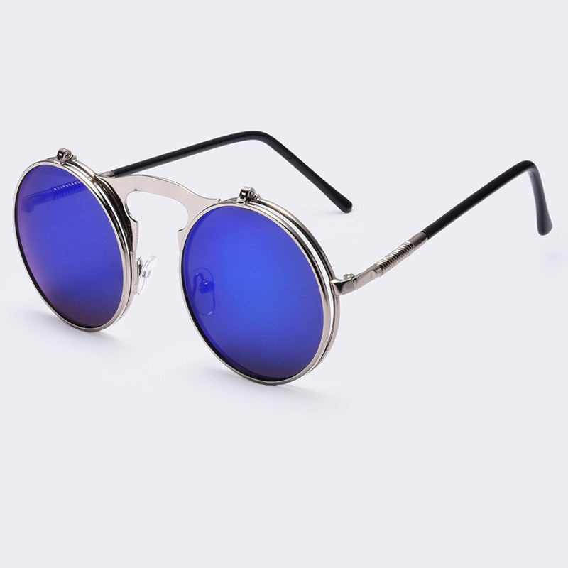 VINTAGE STEAMPUNK Sunglasses round Designer steam punk Metal women COATING SUNGLASSES Men Retro CIRCLE SUN GLASSES-Dollar Bargains Online Shopping Australia