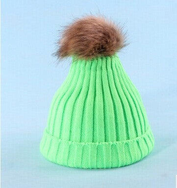 Women Spring Winter Hats Beanies Knitted Cap Crochet Hat Rabbit Fur Ear Protect Casual Cap-Dollar Bargains Online Shopping Australia