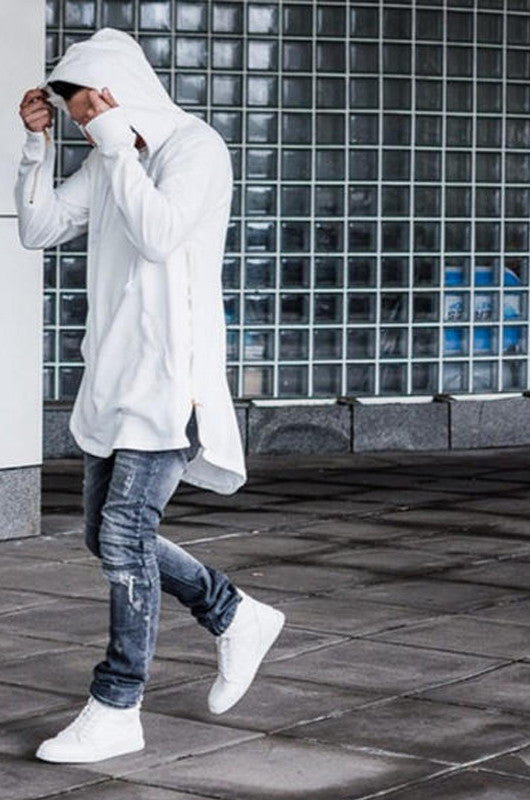 Spring Autumn Hoodies Full Sleeve Kangaroo Pocket Side Zippers Streetwear Hip Hop Hoodies Men-Dollar Bargains Online Shopping Australia
