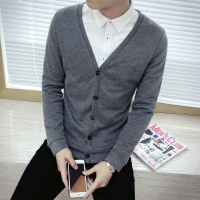 206 Button wool cashmere sweater male outerwear cardigan autumn man imported sweater cardigan M-5xl Plus-Dollar Bargains Online Shopping Australia