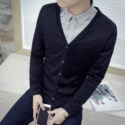 206 Button wool cashmere sweater male outerwear cardigan autumn man imported sweater cardigan M-5xl Plus-Dollar Bargains Online Shopping Australia