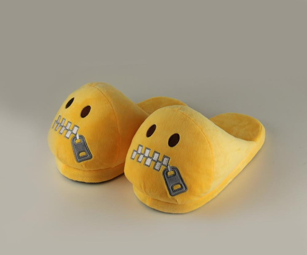 Funny Mens Plush Slippers Indoor Shoes House Cute Women Slippers Emoji Shoes Warm House Slipper-Dollar Bargains Online Shopping Australia