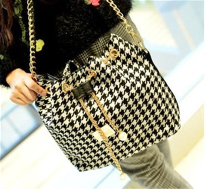 Bohemia Canvas Drawstring Lady Bucket Bag Chains Shoulder Handbags Women's Vintage Messenger Bags Bolsa Feminina Bolsos-Dollar Bargains Online Shopping Australia