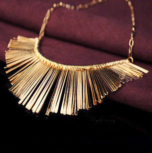 Gold Silver Gray 3 Colors Tassel Necklace Collier Femme High Quality Vintage Jewelry Statement Chokers Necklace & Pendants-Dollar Bargains Online Shopping Australia