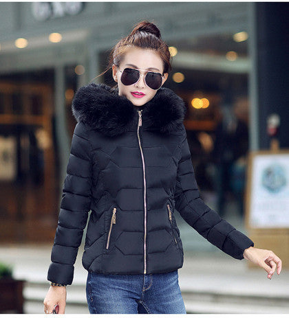 Womens Winter Jackets And Coats Women's Parkas Thick Warm Faux Fur Collar Hooded Anorak Ladies Jacket Female Manteau Femme-Dollar Bargains Online Shopping Australia