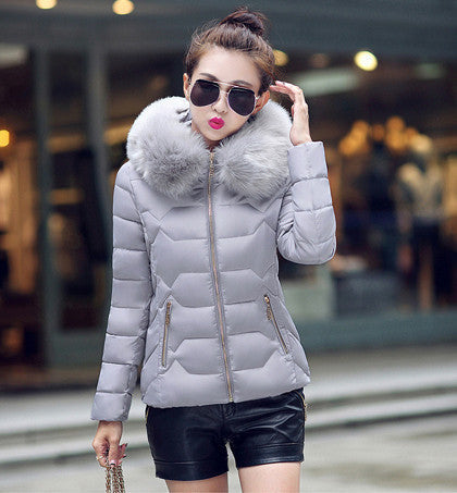Womens Winter Jackets And Coats Women's Parkas Thick Warm Faux Fur Collar Hooded Anorak Ladies Jacket Female Manteau Femme-Dollar Bargains Online Shopping Australia
