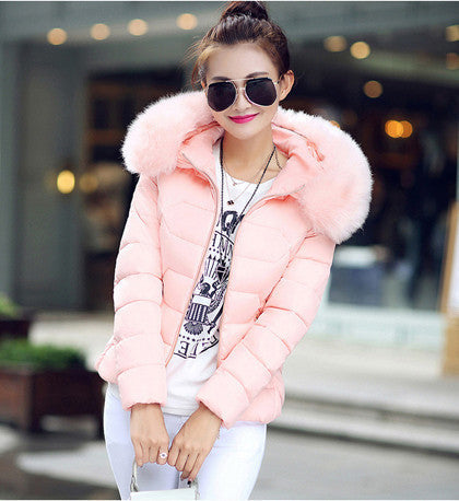 Womens Winter Jackets And Coats Women's Parkas Thick Warm Faux Fur Collar Hooded Anorak Ladies Jacket Female Manteau Femme-Dollar Bargains Online Shopping Australia